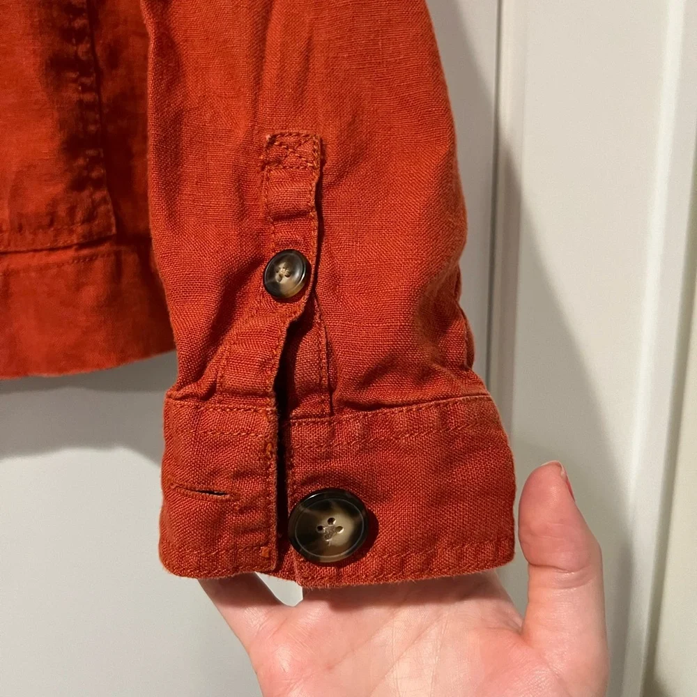 Madewell Women's Orange Chore Coat - Size Medium - Picture 6 of 8